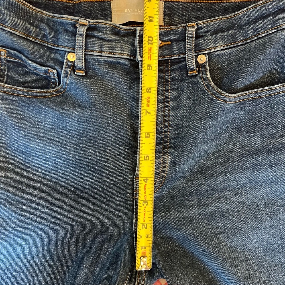 EVERLANE The Modern Flare High Rise Dark Jeans Women’s Size 27 Tall - Picture 8 of 14